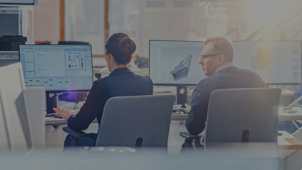 Product engineers in office