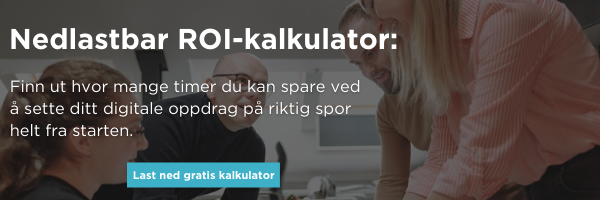 Knapp: Last ned ROI-kalkulator for digital oppstart av byggeprosjekter