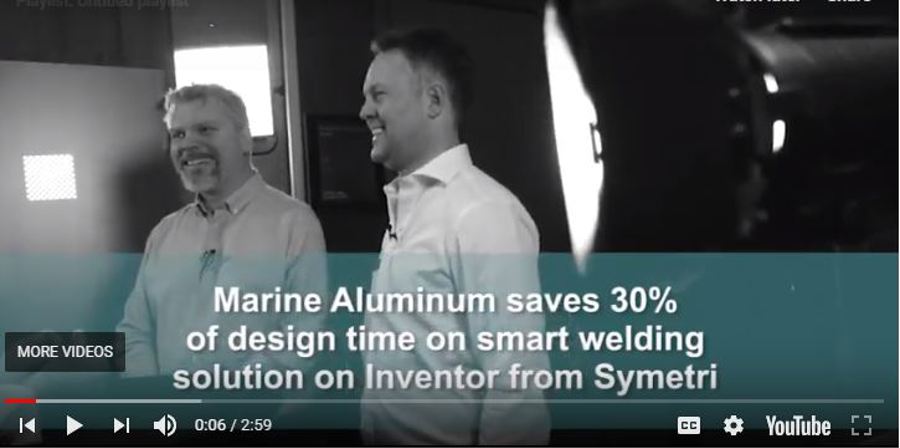 Spill av Marine Aluminium - 2D 3D Video.