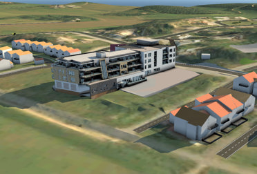 BIM, infrastructure, Bygg modellert i Revit plassert med riktig plassering i Infraworks