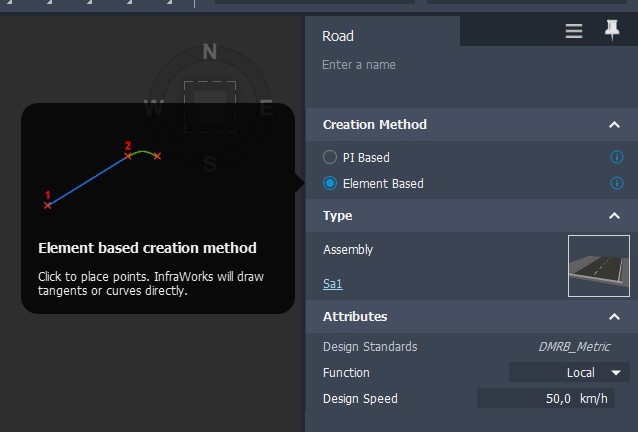 Dette bildet viser et Assetcard med funksjoner som viser PI based/Element based